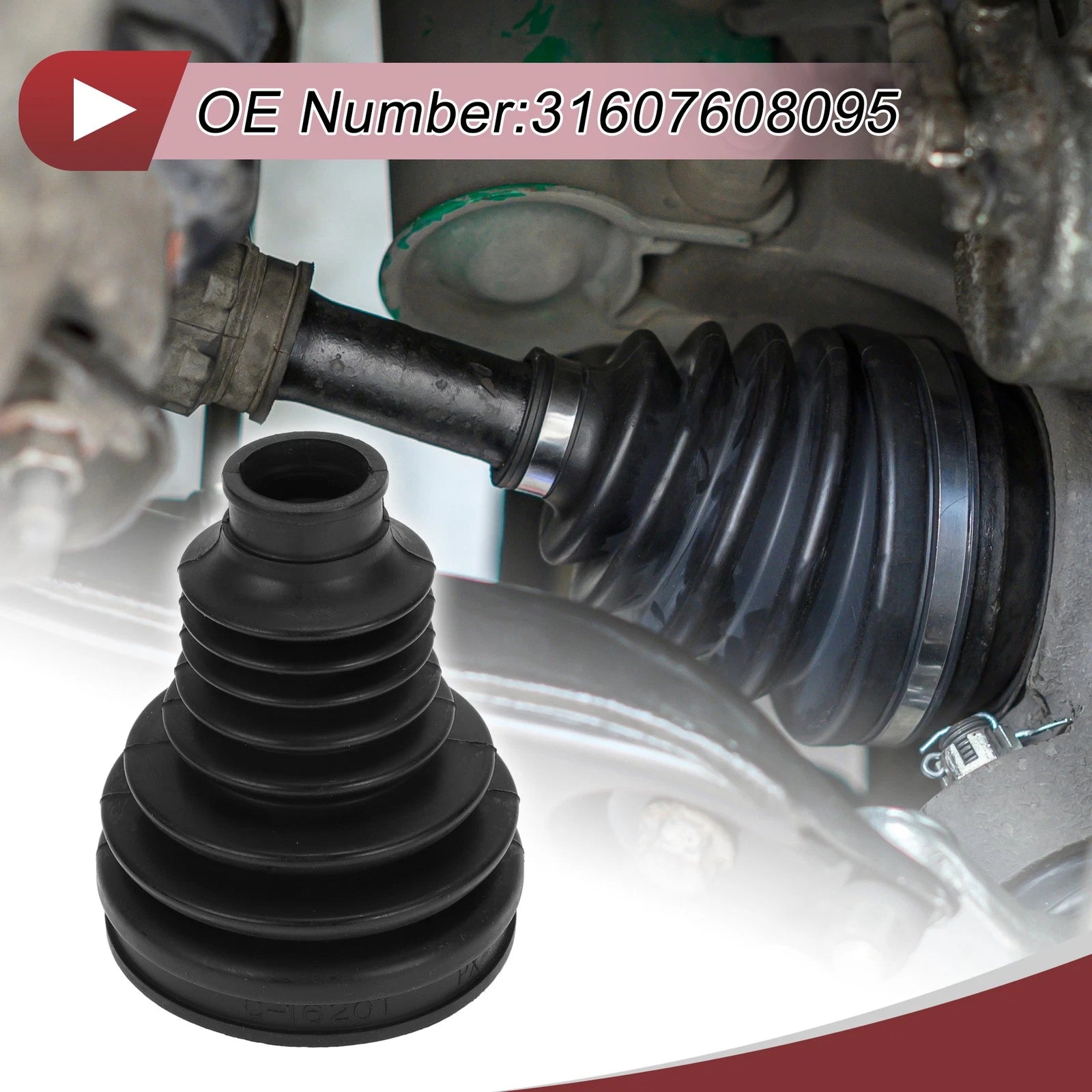 Inner CV Joint Boot Kit with Clamps for BMW X5 (2014–2018) - 31607608095