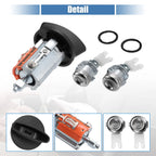 Door Cylinder Ignition Switch Lock Cylinder with Key for Ford F-150 