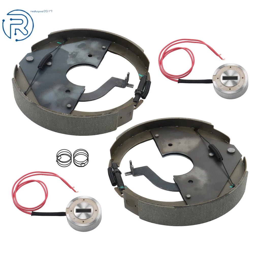 2X Backing Plate Brake Assembly for Mobile Home Trailer (3.15" Center Bore, 12" x 2")