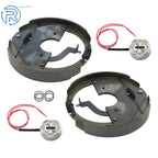 2X Backing Plate Brake Assembly for Mobile Home Trailer (3.15" Center Bore, 12" x 2")