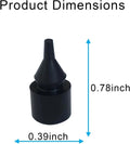 Set of 4 Fuel Cap Rubber Stop Bumpers for Chevrolet Silverado (OEM 15711102)