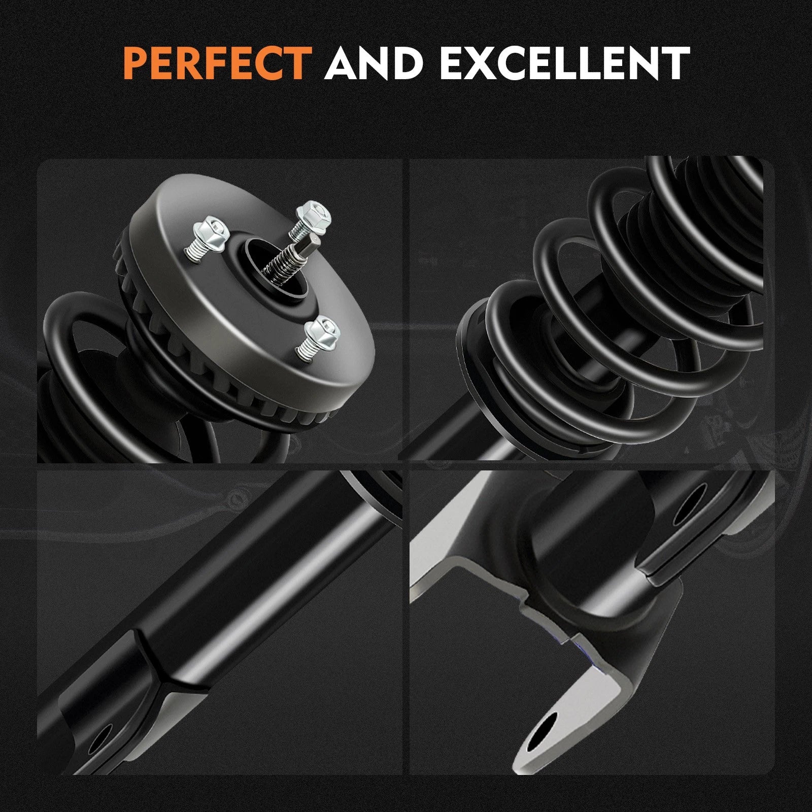 Complete Struts Spring Mounts & Shock Front Pair for Chrysler 300 (2011-2020)