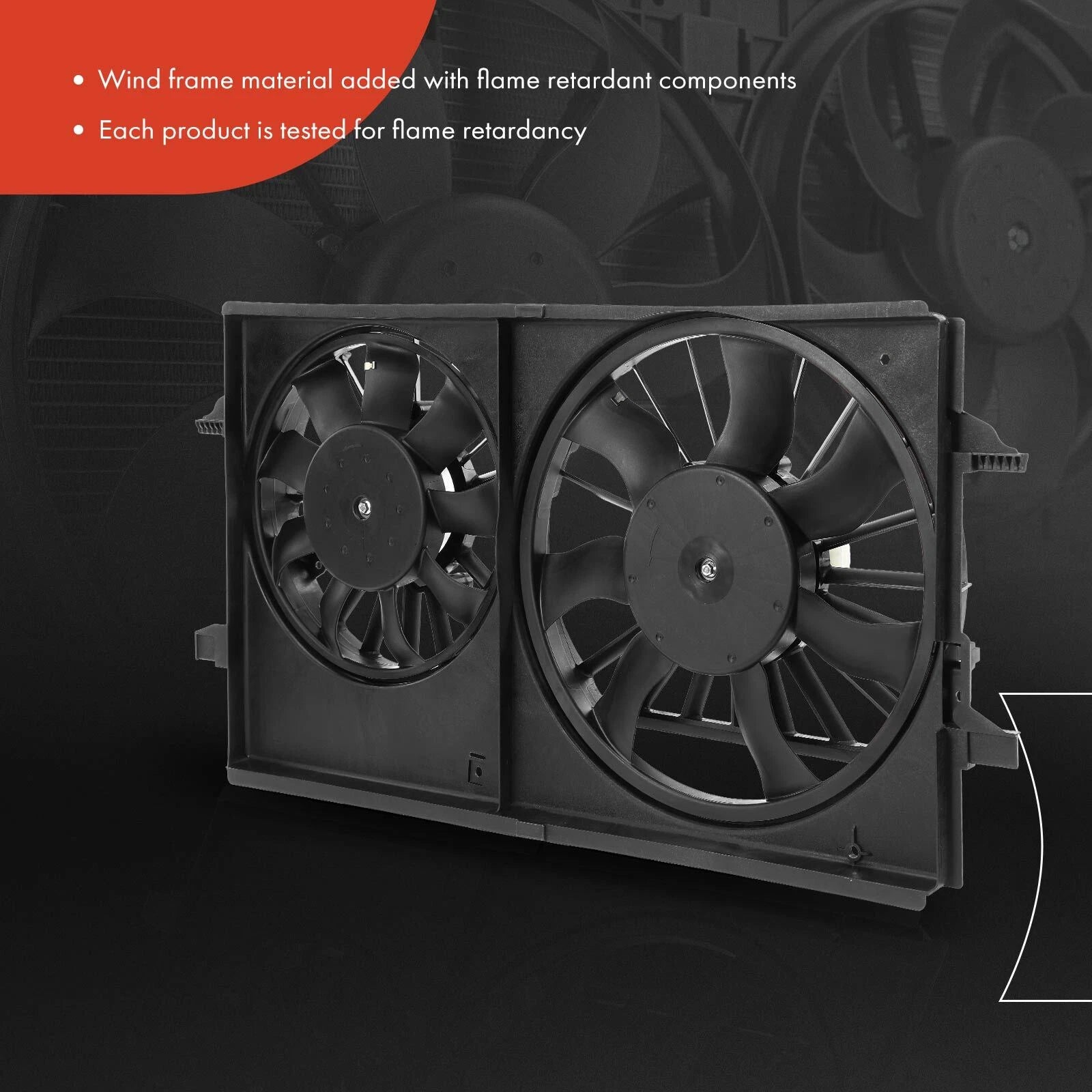 Dual Cooling Fan Assembly for Chevy Malibu Pontiac G6 (2004–2012)