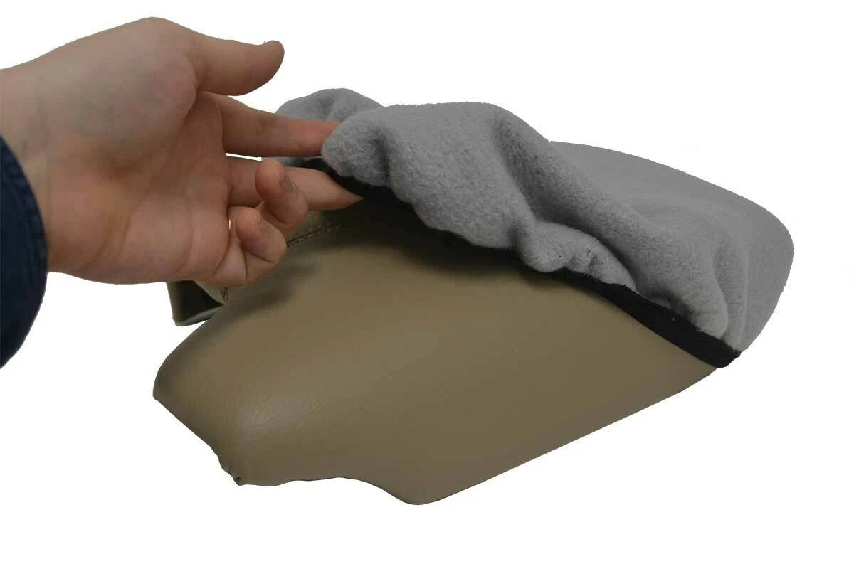 Fleece Console Lid Armrest Cover for Honda Accord (2013–2017) Gray