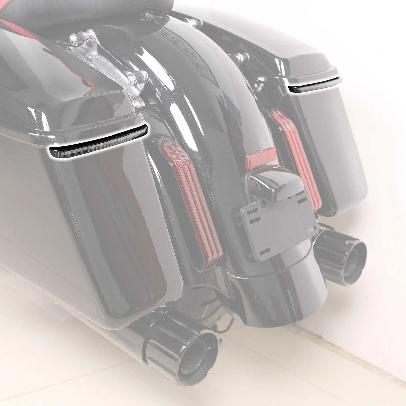 LED Hard Saddlebags Run Brake Turn Signal for Harley Road Glide (2014–2024)