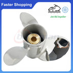 Boat Propeller 10 3/8x14 for Mercury Outboard Motor 40-60HP (Stainless, 13 Spline)