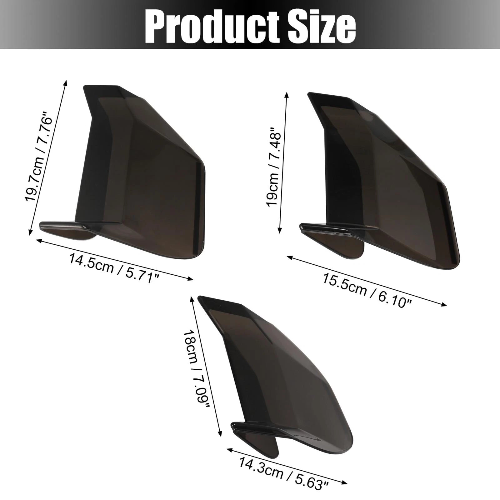 Tail Light Lamp Cover Trim Bezels for Ford Mustang (2018–2021) Black