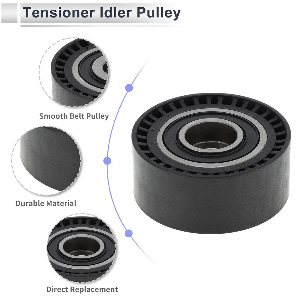 Drive Belt Idler Pulley for Mercedes-Benz C-Class (2017-2023) Black
