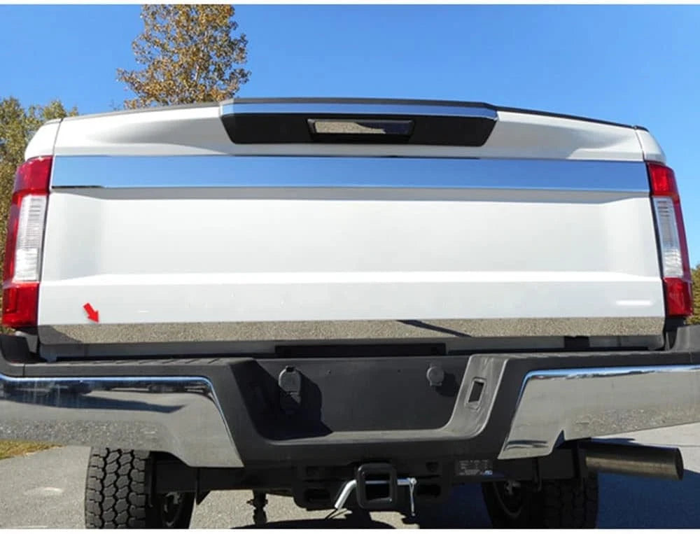 1pc Luxury FX SS Tailgate Accent for 2017-22 Ford F-250 SD 2/4dr Reg Cab 8' Bed