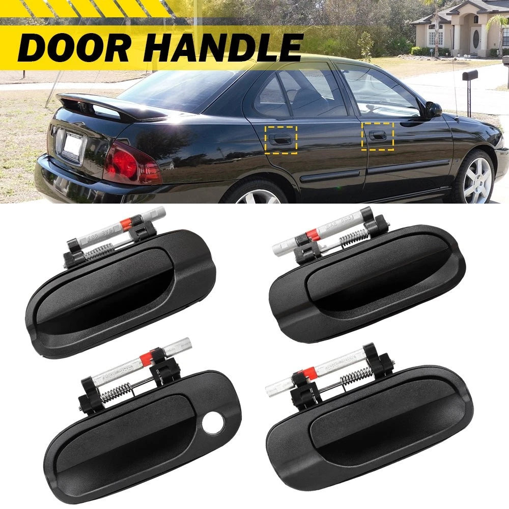 Set of 4 Rear Front Outside Door Handles for Nissan Sentra (2000–2006)