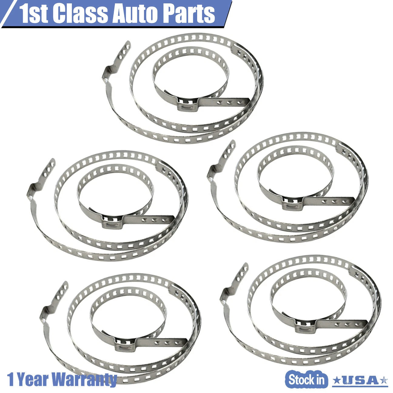 Set of 10 Adjustable CV Joint Boot Crimp Clamps Universal