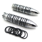 Rubber Hand Grips for Harley Fat Boy, Honda VTX 1800, Suzuki Marauder 1600