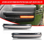 Clear Lens Amber LED Side Mirror Marker Lights for F-150 (2009–2014)