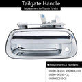 Chrome Tailgate Door Handle Latch Keyhole for Toyota Tundra (2000–2006) 690900C010
