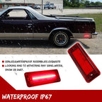 Red LED Rear Bumper Side Marker Light for El Camino & Caballero (1978–1987)