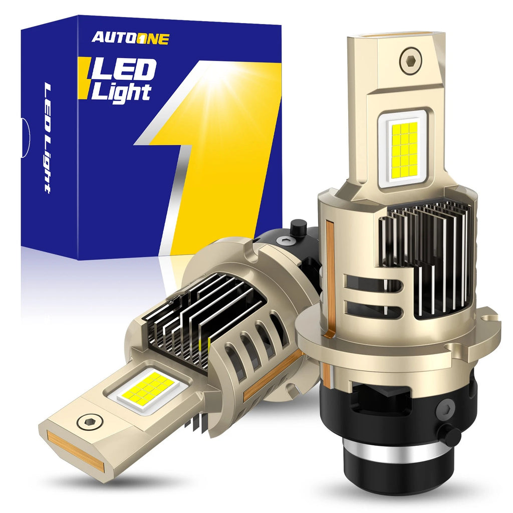 2X D2S D2R HID to LED Headlight Bulbs Conversion Kit (24000LM, 100W)