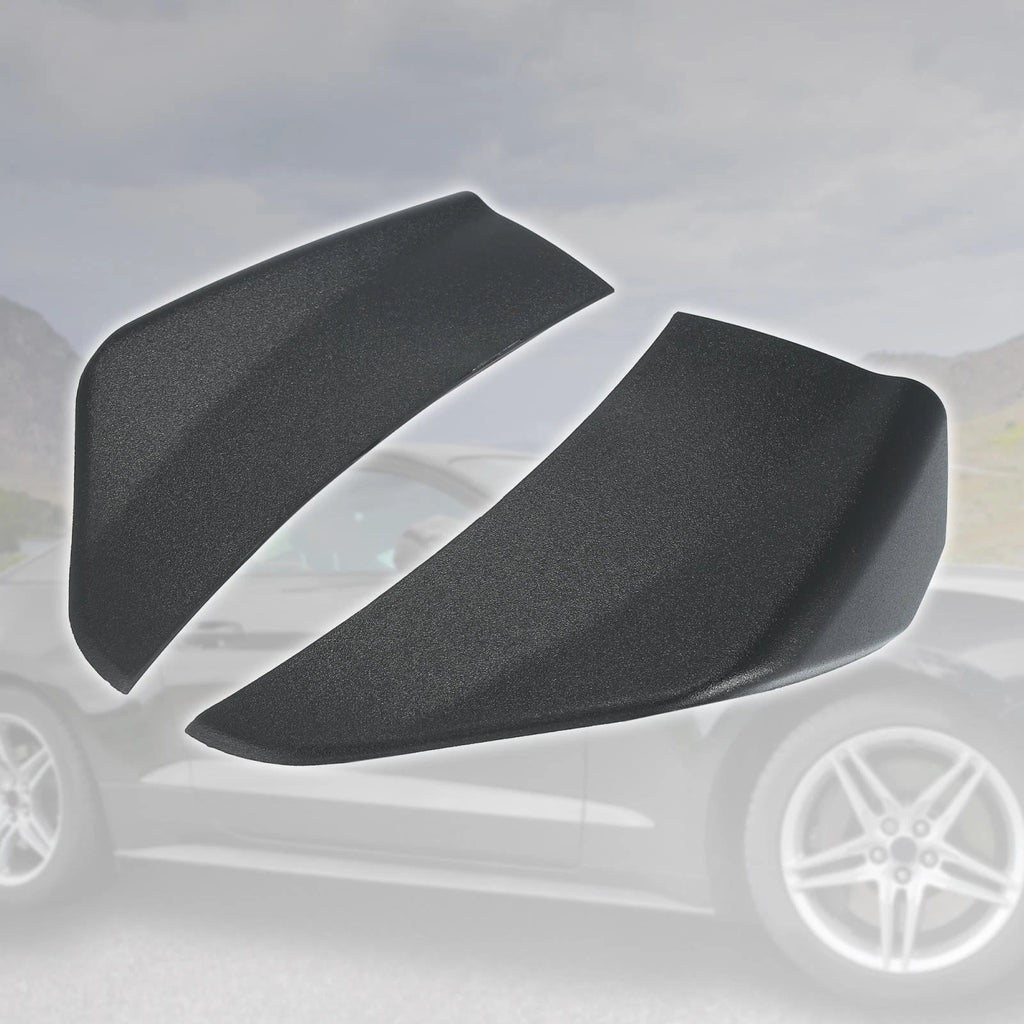 2pcs Front Side Bumper Corner Spoiler for Ford Mustang (2015–2020) Black