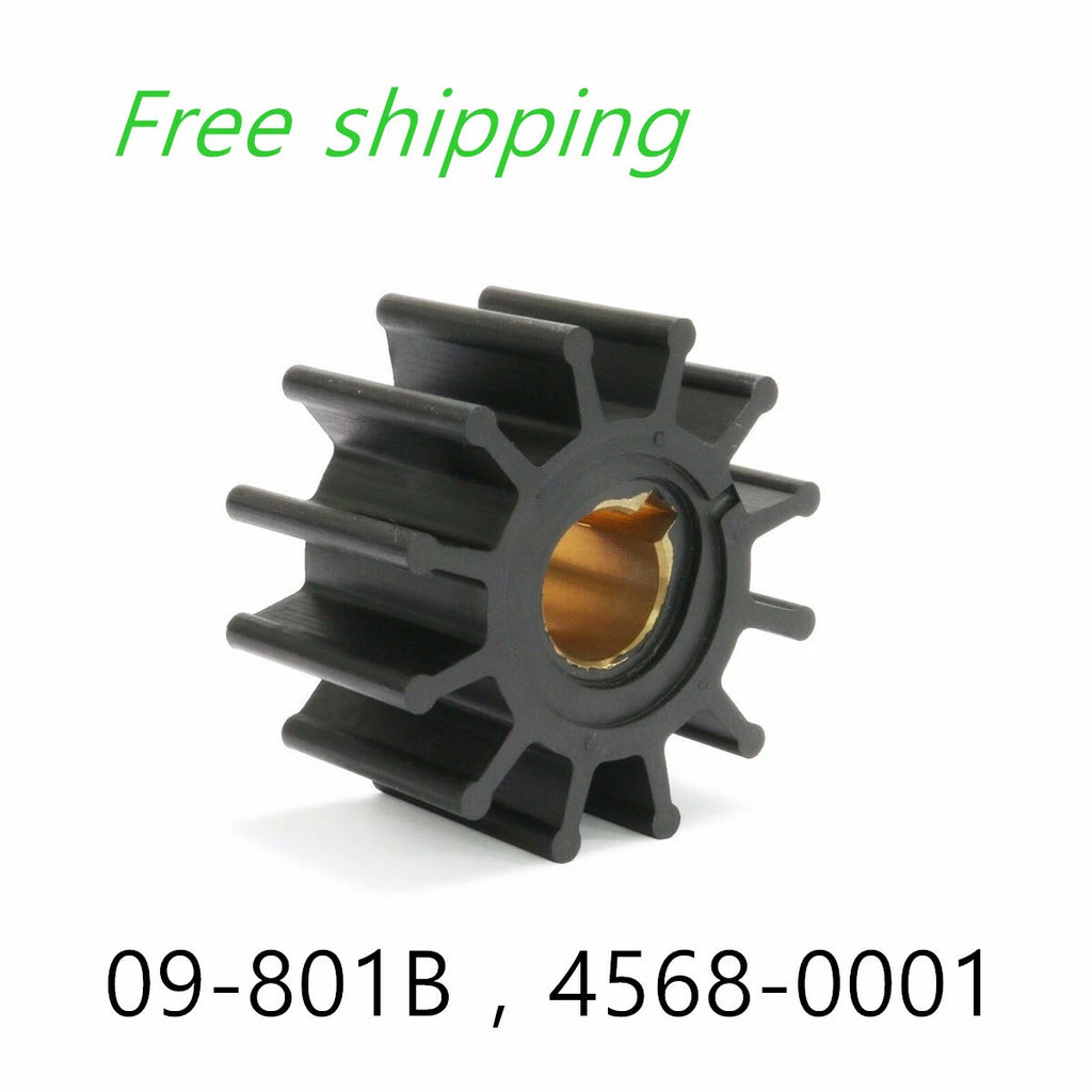 Pump Impeller for Jabsco Johnson Volvo (4568-0001, 09-801B, 875575-3, 831182)
