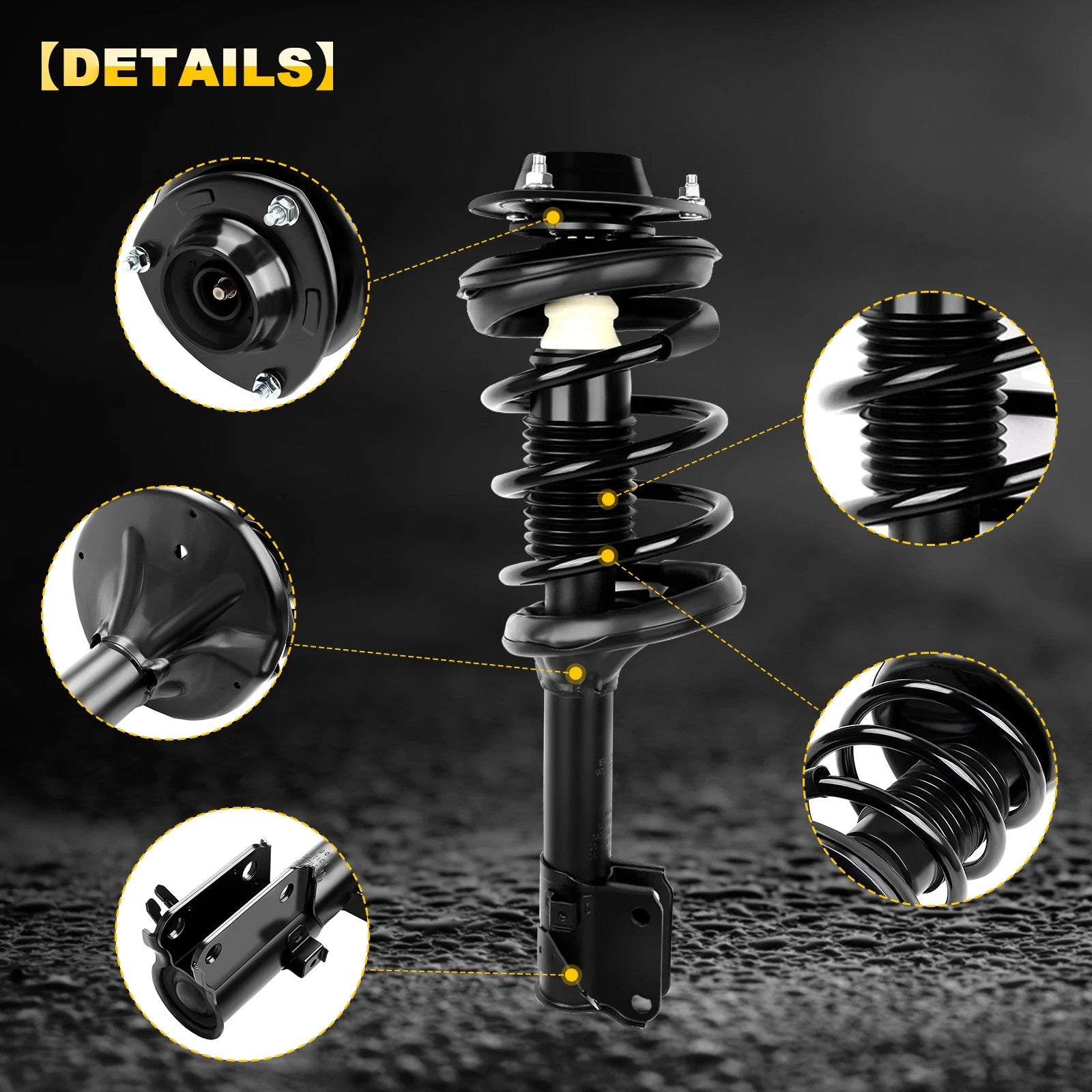 Set of 2 Complete Struts for Kia Sportage & Hyundai Tucson (2005–2010)