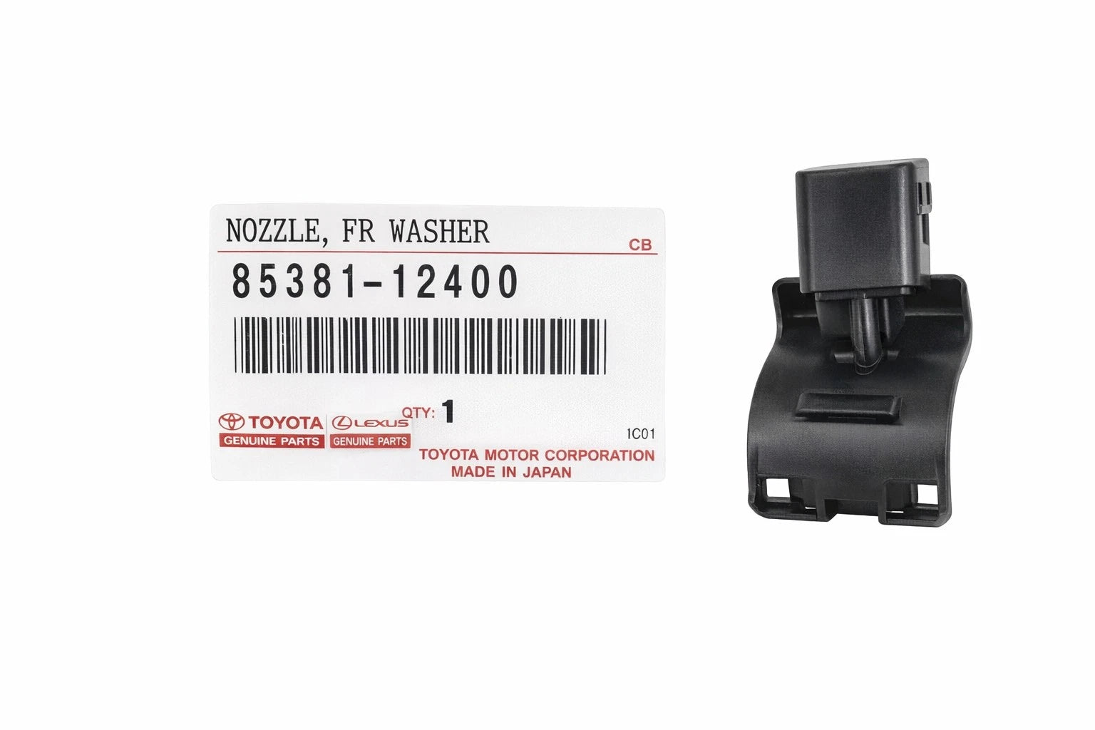 Genuine OEM Front Windshield Washer Nozzle for Toyota Lexus Scion (2000–2023) 8538112400