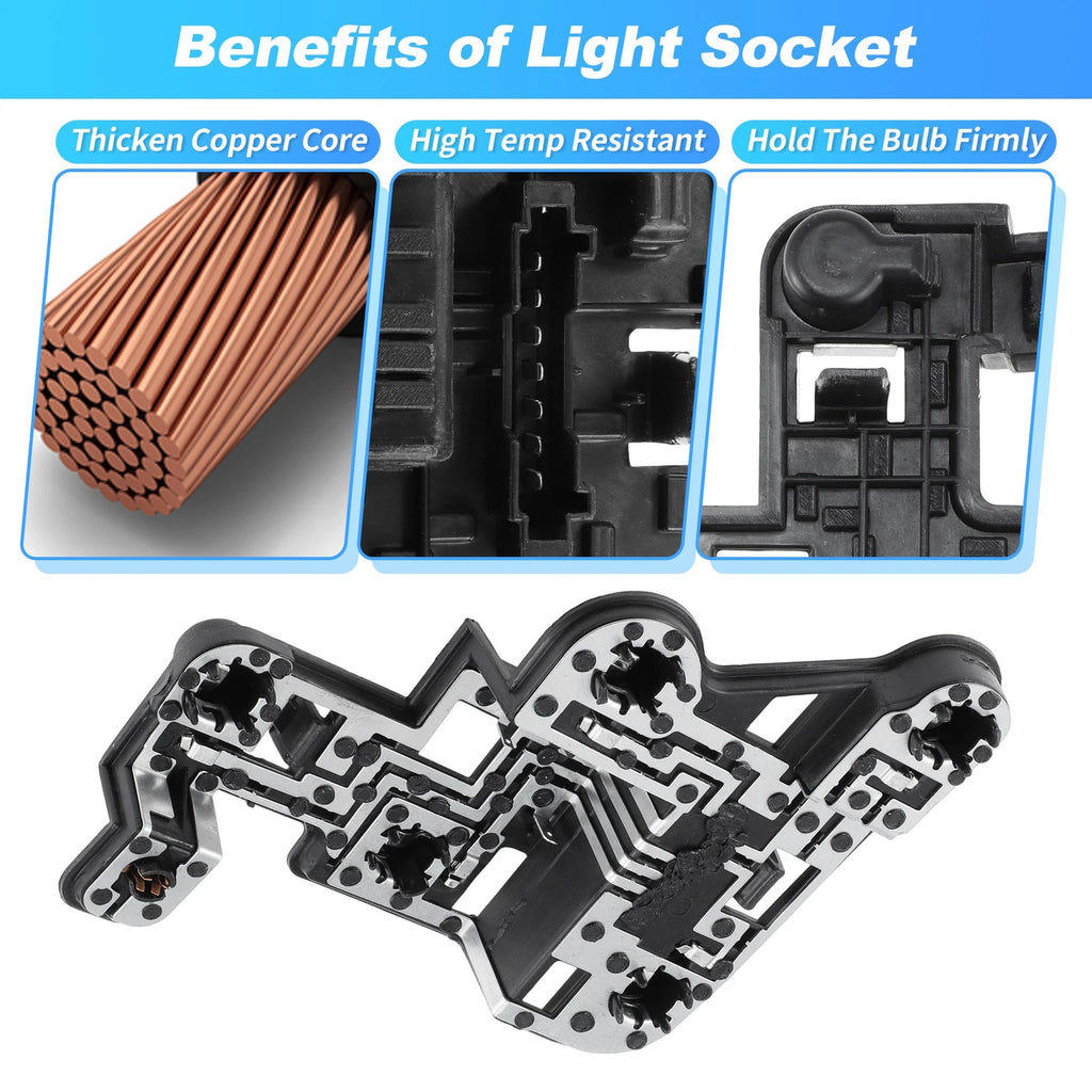 Left Side Tail Light Bulb Socket for Mercedes-Benz C250 (2012–2014) 2048201500