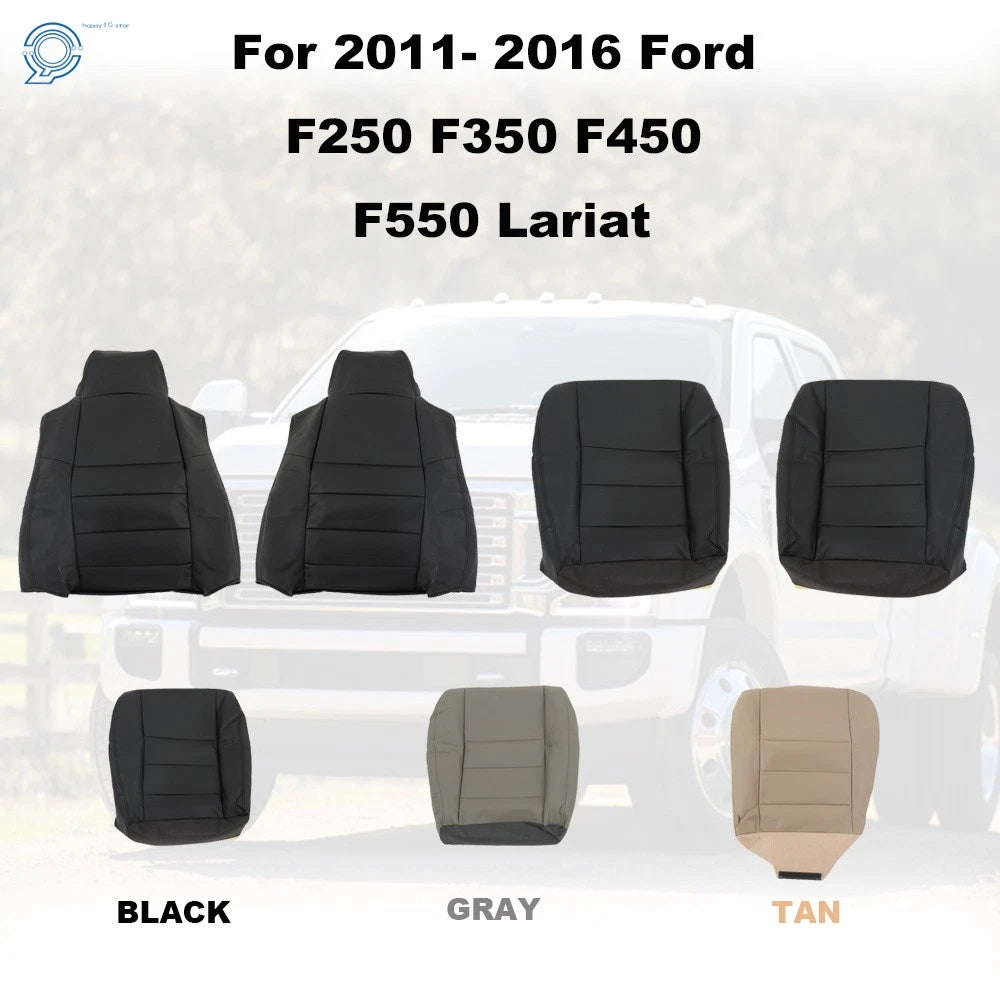 Set of 2 Bottom Back Seat Covers for Ford F250 F350 F450 F550 (2002–2007)