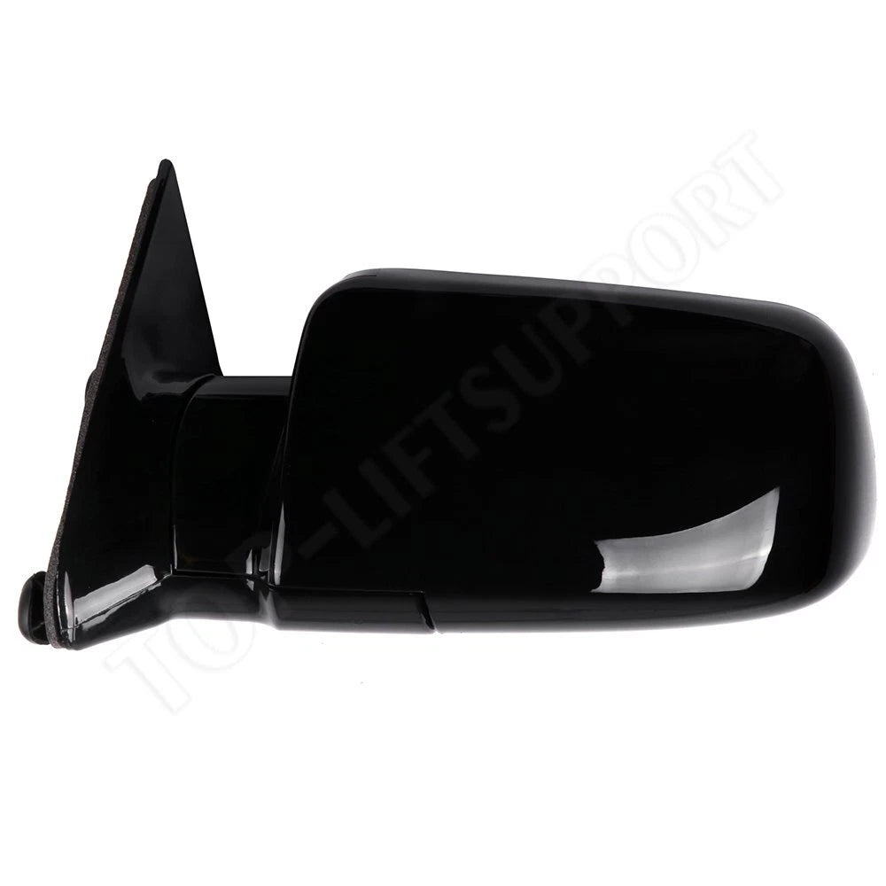 LH Side View Mirror for GMC Chevy Pickup Truck (1988–1998) Manual Fold Black