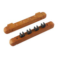 4 Slot Wall Mount Pool Cue Rack Holder - Black Red Yellow