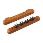 4 Slot Wall Mount Pool Cue Rack Holder - Black Red Yellow