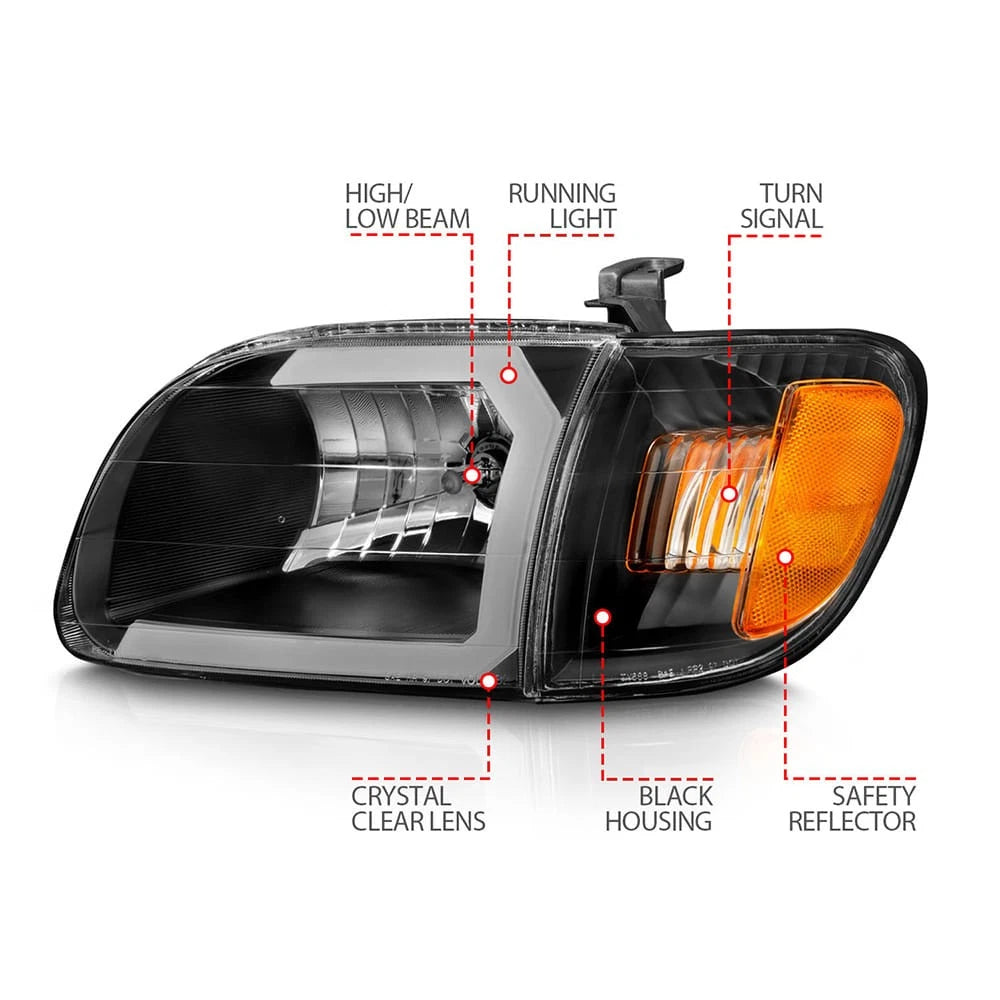 Headlight Assembly with Clear Lens for Toyota Tundra (2000–2004)