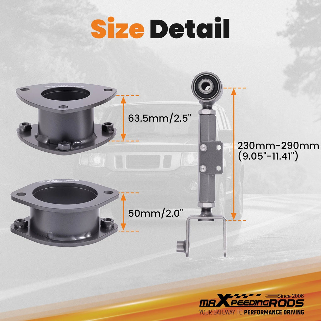 3" Lift Spacer Kit for Honda Element (2003-2011) Adjustable Rear Arms