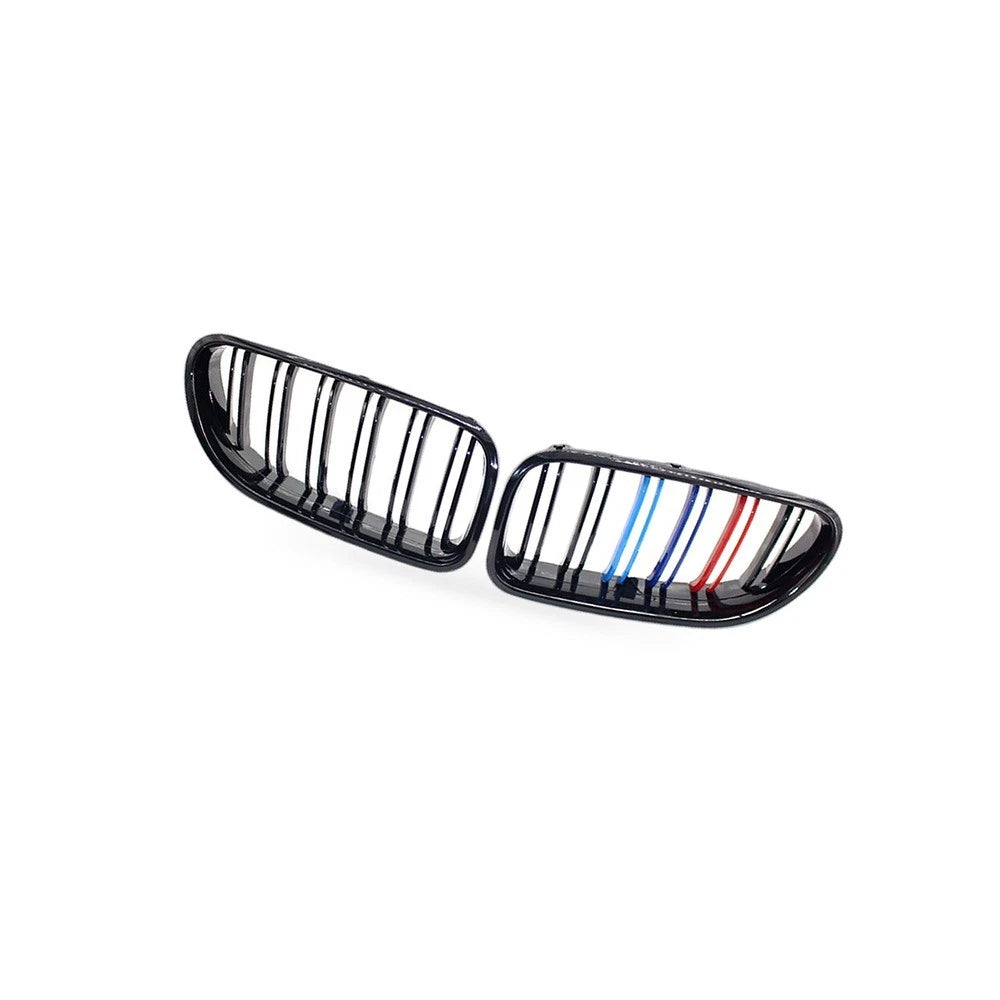 Gloss Black Double Line Grille for BMW 6 Series F06 F12 F13 (2012–2016)