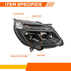 Glossy Vertical Fence Front Bumper Hood Grill Frame for Dodge Ram 1500 (2009–2012)