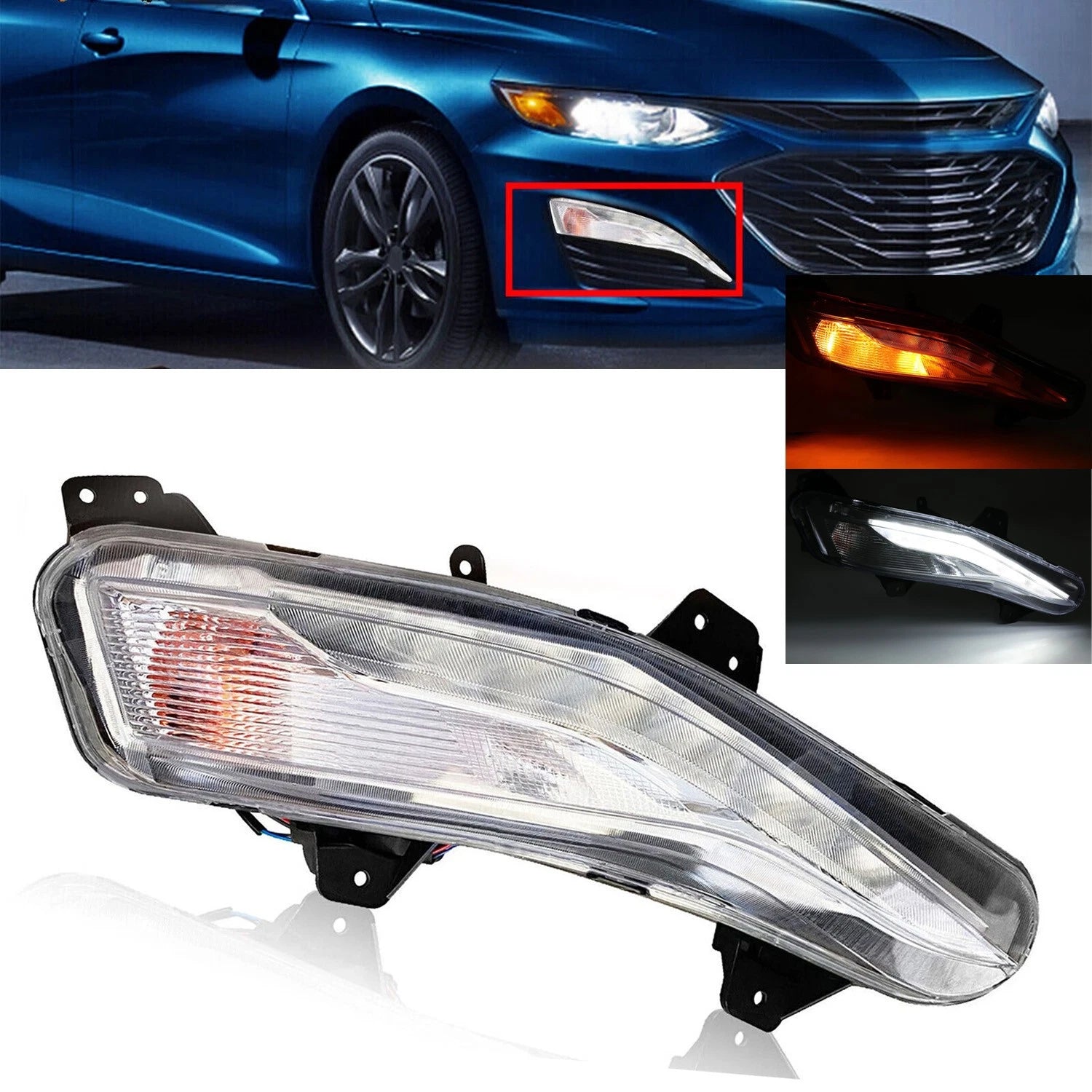 LED Bumper Signal Light for Chevy Malibu (2019–2023) RH Passenger