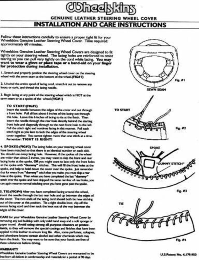 Genuine Leather Steering Wheel Cover Stitch for Ford Chevy (2005–2015)
