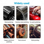 Set of 5 Poly Strip Disc Wheels for Angle Grinder (100mm)