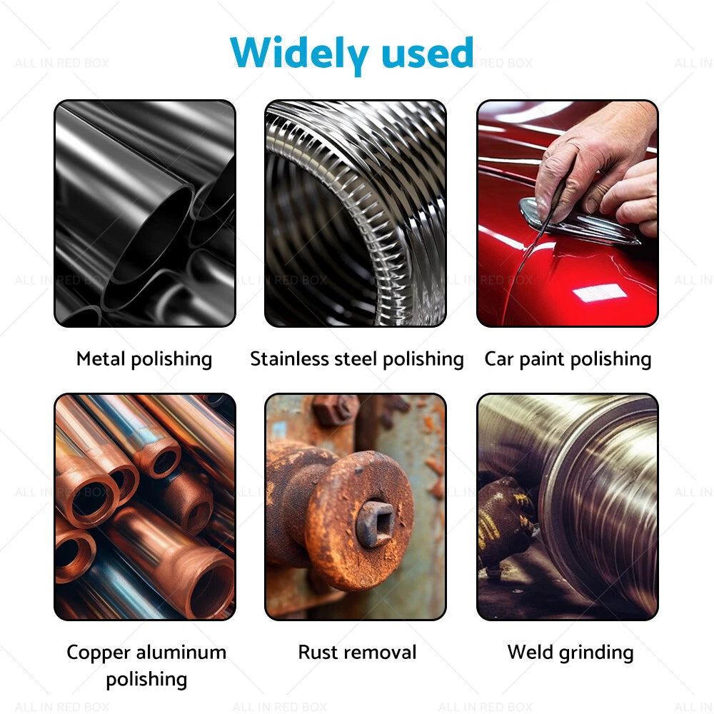 Set of 5 Poly Strip Disc Wheels for Angle Grinder (100mm)