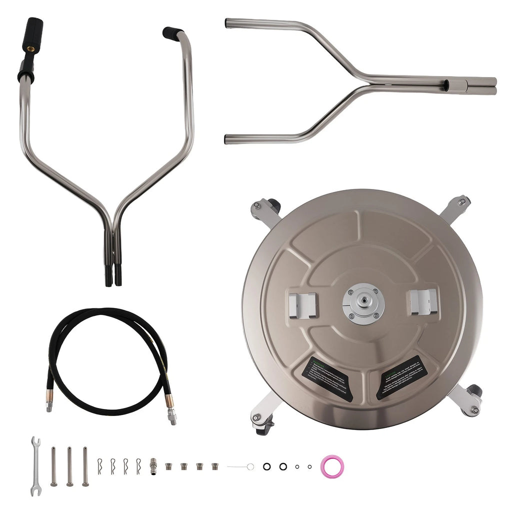 Heavy Duty 24" Surface Cleaner for Power Washer Stainless Steel (Durable)