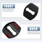 Set of 4 Door Lock Latches Covers for Nissan Infiniti (Black)