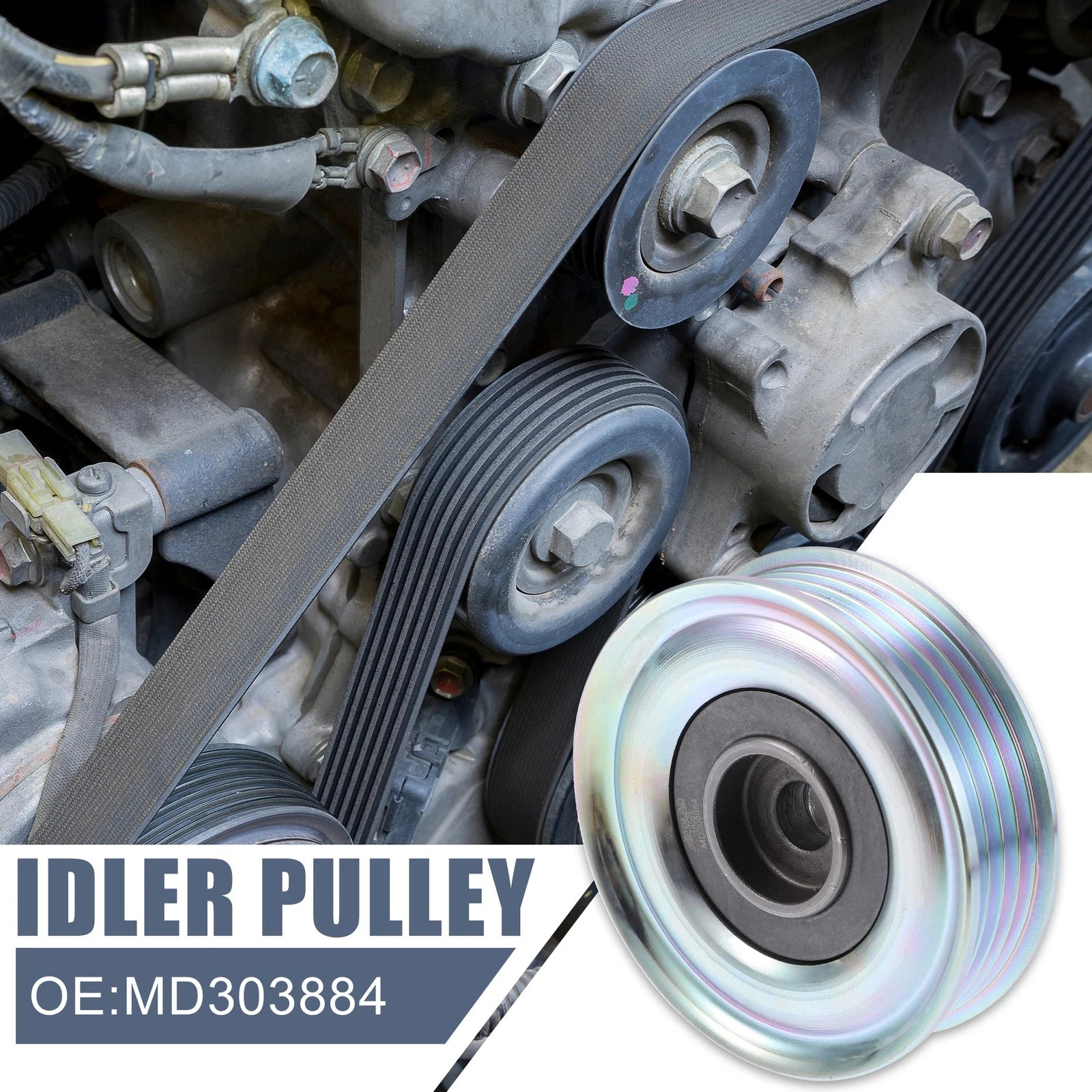 Drive Belt Idler Pulley for Mitsubishi Montero Sport (MD303884)