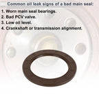 1 Pc Rear Crankshaft Oil Seal for Hyundai Elantra, Kia Soul (No. 21443-2E000)