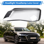 1 Pc Headlight Lens Cover for Audi A8 (2010–2013) Black