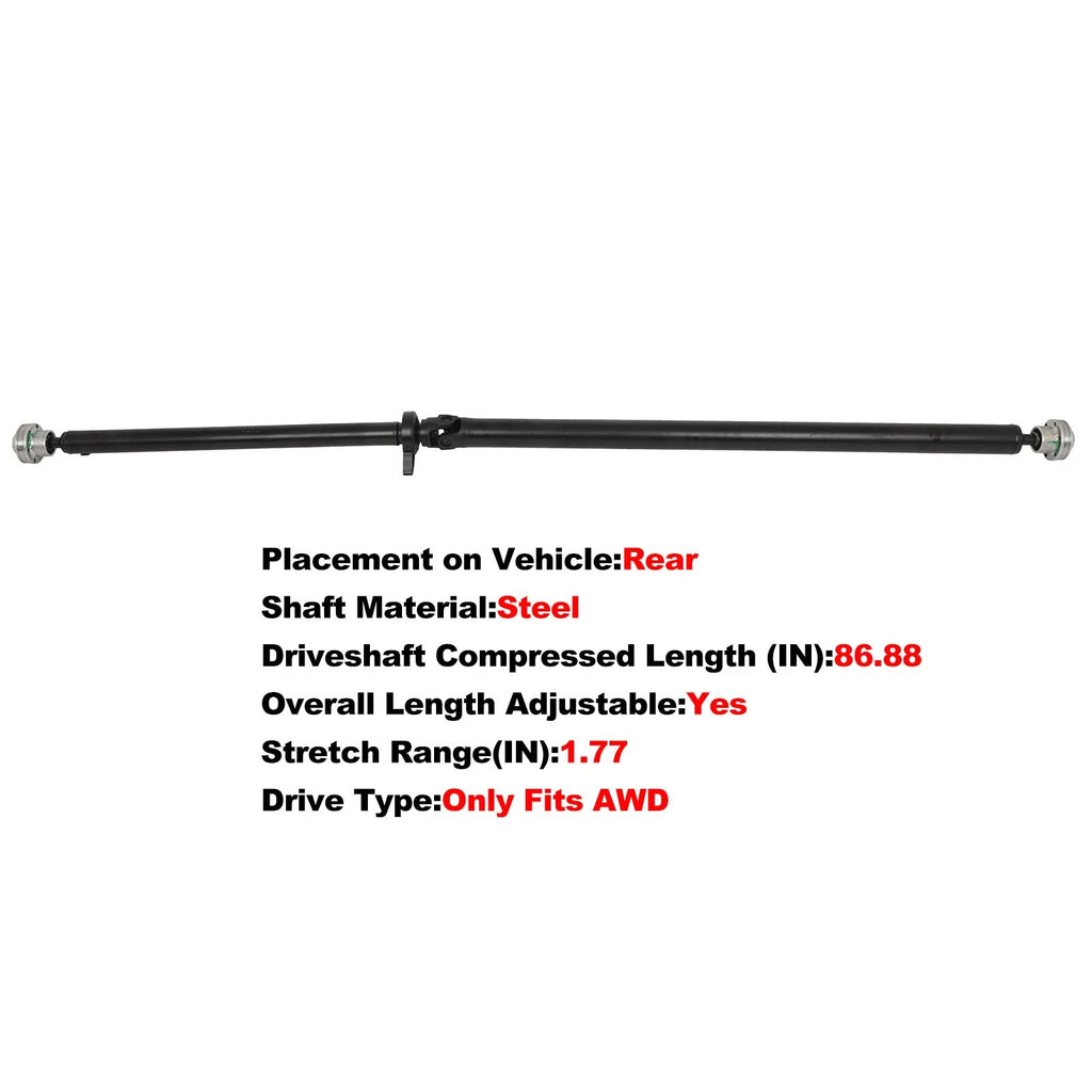 Rear Driveshaft AWD for Volvo XC90 (2005–2008) L6 3.2L, V8 4.4L