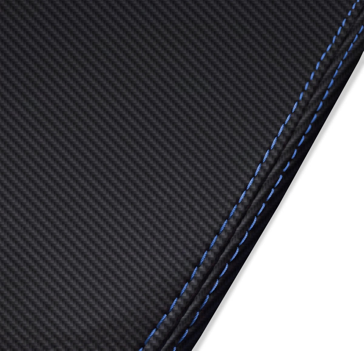 Sunvisor Covers for Ford Mustang (1994–2004) PVC Carbon Blue Stitch