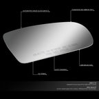 Right Side View Mirror Glass Replacement Lens for Cavalier/Sunfire (1996–2005)