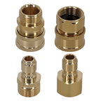 High Pressure Washer Adapter for M22-15 to 3/8" Brass Fitting (4 Pack)