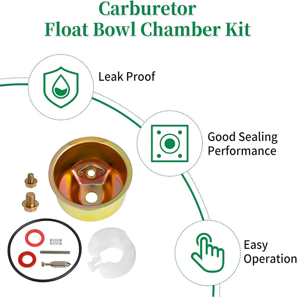 Carburetor Float Bowl Chamber Kit with Needle Valve for Honda