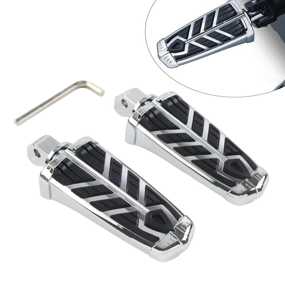 Chrome Rear Foot Pegs for Indian Scout (2015–2023) Scout Bobber (2018–2019)