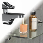 Adjustable Glass Shelf Bracket for Wall Mount (Polished Chrome, Zinc Alloy)