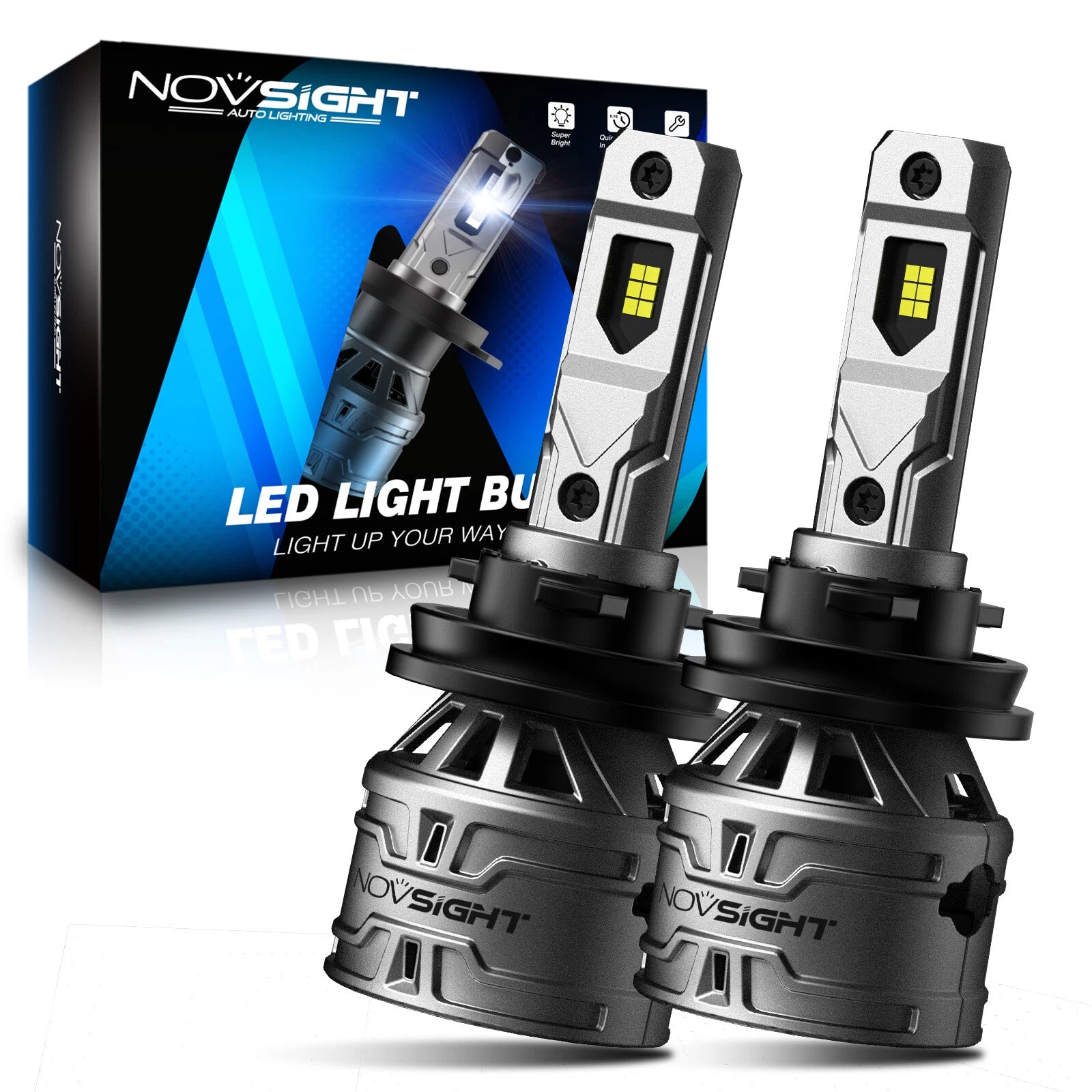 H11 H8 H9 LED Headlight Bulb Conversion Kit for High Low Beam (6500K, 60W)